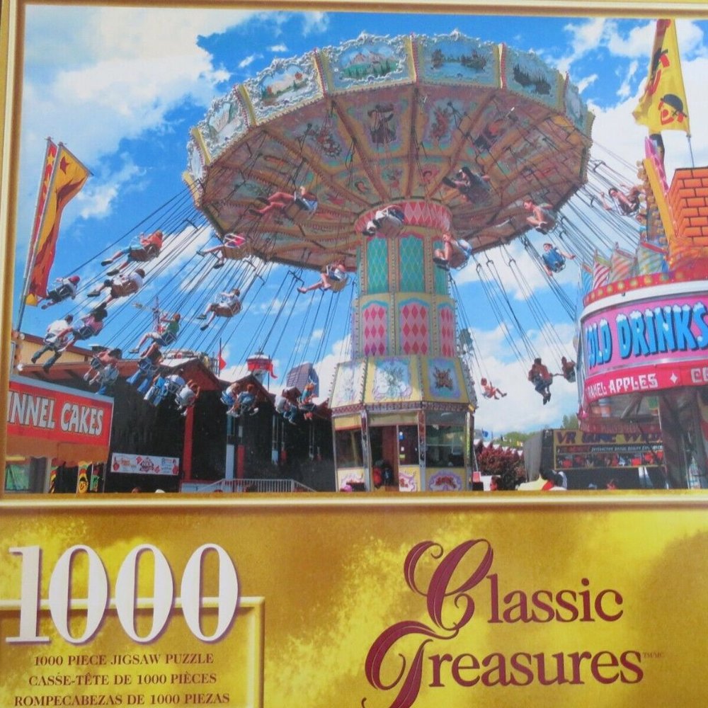 Sure-Lox Classic Treasures Carnival Rides Jigsaw 1000 Pc COMPLETE (P134)